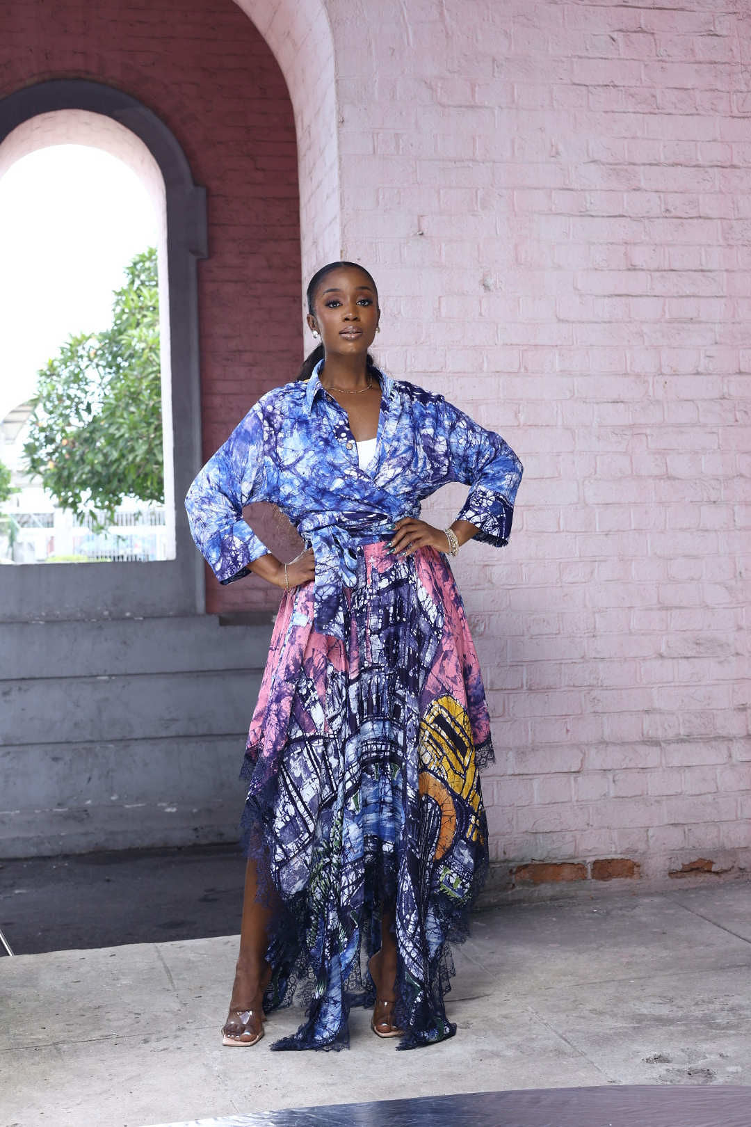 EKO I AYO SILK HANDKERCHIEF SKIRT
