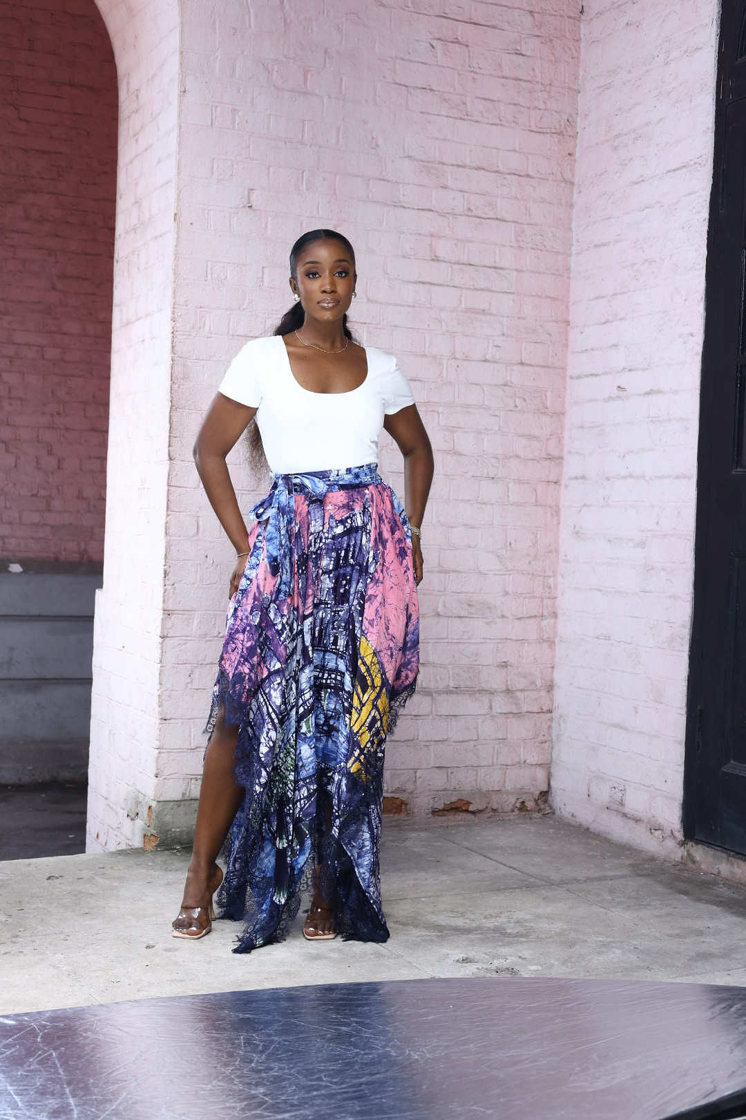 EKO I AYO SILK HANDKERCHIEF SKIRT