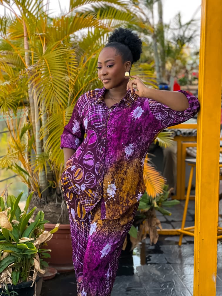 Timi Pant Set (Purple)